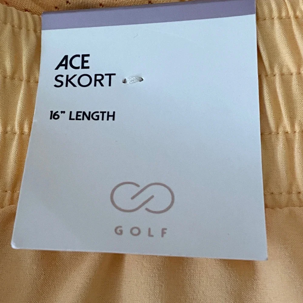Calia Womens Ace Golf Skort XXL Peachy Melon Yellow Tennis Pickleball Sporty NWT - Picture 10 of 13